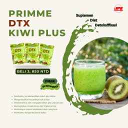 BUY 3 free ongkir PRIMME DTX KIWI PLUS minuman diet kiwi